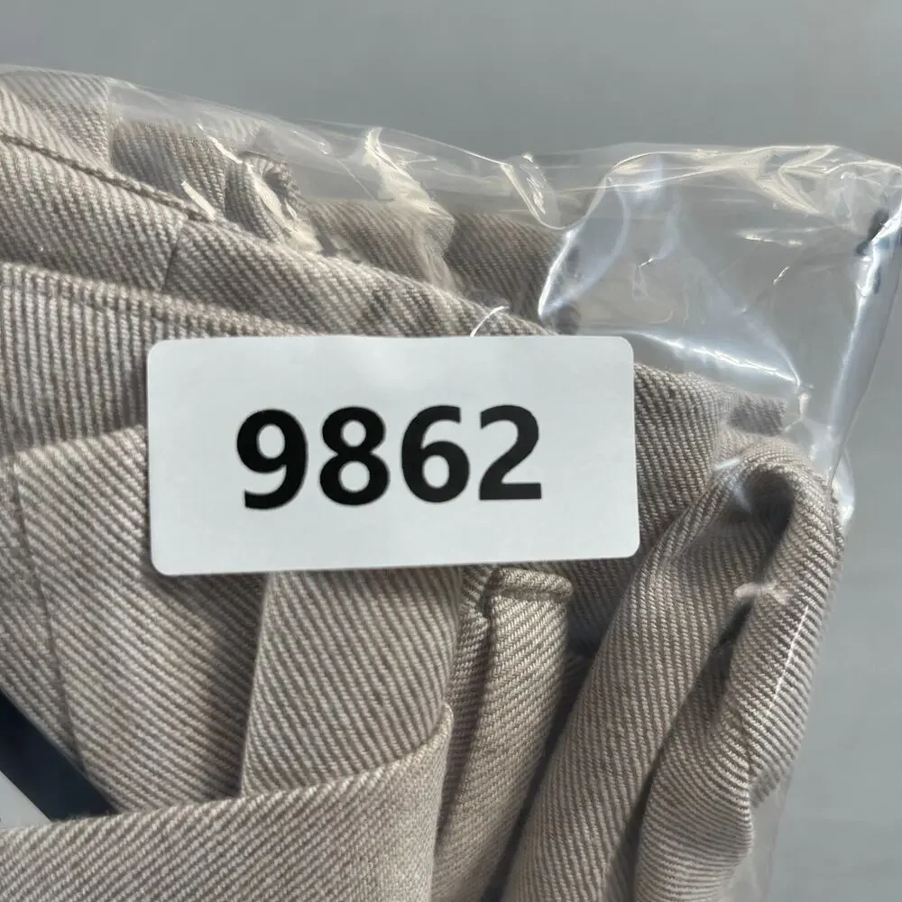 Banana Republic Wide Leg Pants Women 8 High Rise Tie Waist‎ Beige Quiet Luxury